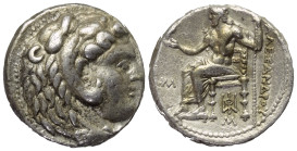 Königreich Makedonien. Alexander III. der Große (336 - 323 v. Chr.).

 Tetradrachme (Silber). Ca. 325 - 323 v. Chr. Babylon.
Vs: Kopf des jugendlic...