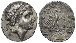 Königreich Makedonien. Perseus (179 - 168 v. Chr.).

 Tetradrachme (Silber). Ca. 173 - 171 v. Chr. Pella oder Amphipolis.
Vs: Kopf des Perseus mit ...