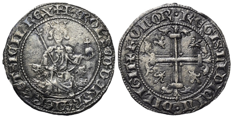 Italien. Neapel - Königreich. Robert von Anjou (1309 - 1343).

 Gigliato (Silb...