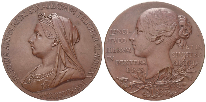 Großbritannien. Victoria (1837 - 1901).

Medaille (Bronze). 1897.
Auf das 60-...