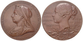 Großbritannien. Victoria (1837 - 1901).

Medaille (Bronze). 1897.
Auf das 60-jährige Regierungsjubiläum.
Medailleur: Thomas Brock.

Vs: VICTORIA...