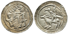 Medieval Coins - Poland
POLSKA / POLAND / POLEN / POLOGNE / POLSKO

Władysław II Wygnaniec. (1138-1146). Denar (denarius) 
AW: Rycerz z mieczem na...