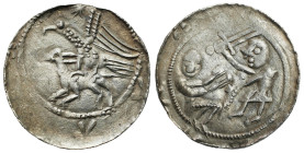 Medieval Coins - Poland
POLSKA / POLAND / POLEN / POLOGNE / POLSKO

Władysław II Wygnaniec. (1138-1146). Denar (denarius) 
AW: Rycerz z mieczem na...