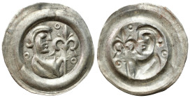 Medieval Coins - Poland
POLSKA / POLAND / POLEN / POLOGNE / POLSKO

Leszek Biały (1202–1227). Brakteat (bracteate) - Biskup - VERY RARE 
AW: Półpo...