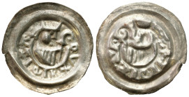 Medieval Coins - Poland
POLSKA / POLAND / POLEN / POLOGNE / POLSKO

Leszek Biały (1202-1227). Brakteat (bracteate) - biskup z pastorałem - VERY NIC...