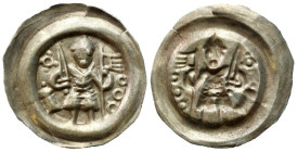Medieval Coins - Poland
POLSKA / POLAND / POLEN / POLOGNE / POLSKO

Leszek Biały. Brakteat (bracteate) - Książę na wprost - VERY RARE 
AW: Książę ...