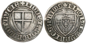Teutonic Order
POLSKA / POLAND / POLEN / POLOGNE / POLSKO

Teutonic Order. Winrych von Kniprode (1351-1382). Szelag / Schilling 
AW: Tarcza wielki...