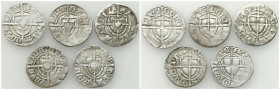 Teutonic Order
POLSKA / POLAND / POLEN / POLOGNE / POLSKO

Teutonic Order. Paul I Bellitzer (14221441). Schilling, group of 5 coins 

Zestaw 5 sz...