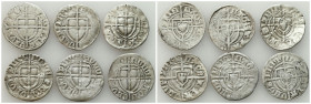 Teutonic Order
POLSKA / POLAND / POLEN / POLOGNE / POLSKO

Teutonic Order. Paul I Bellitzer (14221441). Schilling, group of 6 coins 

Zestaw 6 sz...