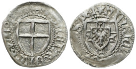 Teutonic Order
POLSKA / POLAND / POLEN / POLOGNE / POLSKO

Teutonic Order, Henry VI Reuss von Plauen (14671470). Szelag / Schilling 
AW: Tarcza Wi...