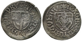 Teutonic Order
POLSKA / POLAND / POLEN / POLOGNE / POLSKO

Teutonic Order. Henryk Reffle von Richtenberg (14701477). Szelag / Schilling 
AW: Tarcz...