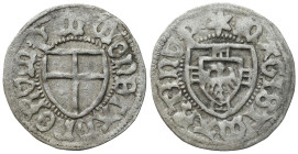 Teutonic Order
POLSKA / POLAND / POLEN / POLOGNE / POLSKO

Teutonic Order. Marcin Truchsess von Wetzhausen (14771489). Szelag / Schilling 
AW: Tar...