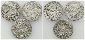 Sigismund I Old
POLSKA / POLAND / POLEN / POLOGNE / POLSKO

Zygmunt I Stary. Half Grosz (1/2 groschen) 1512, 1520, 1521, Wilno / Vilnius, group of ...