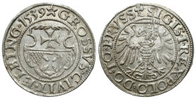 Sigismund I Old
POLSKA / POLAND / POLEN / POLOGNE / POLSKO

Zygmunt I Stary. Grosz 1539, Elbląg / Elbing - BEAUTIFUL

Odmiana z mieczem w lewej ł...