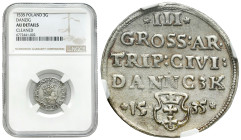 Sigismund I Old
POLSKA / POLAND / POLEN / POLOGNE / POLSKO

Zygmunt I Stary. Trojak 1535, Gdansk / Danzig - PIERWSZY TROJAK - NGC AU RARITY 

Naj...