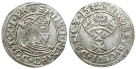 Sigismund I Old
POLSKA / POLAND / POLEN / POLOGNE / POLSKO

Zygmunt I Stary. Grosz (Groschen) 1532, Gdansk / Danzig - VERY NICE 

Wariant z końcó...
