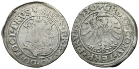 Sigismund I Old
POLSKA / POLAND / POLEN / POLOGNE / POLSKO

Zygmunt I Stary. Grosz (Groschen) 1530, Torun / Thorunesis 

Końcówki napisów PRVS / ...