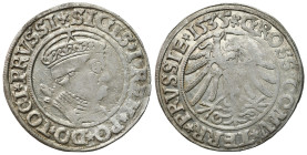 Sigismund I Old
POLSKA / POLAND / POLEN / POLOGNE / POLSKO

Zygmunt I Stary. Grosz (Groschen) 1535, Torun / Thorunesis 

Miejscowe niedobicie, sp...