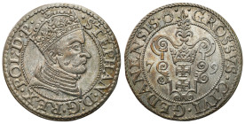 Stephan Batory 
POLSKA / POLAND / POLEN / POLOGNE / POLSKO

Stefan Batory. Grosz (Groschen) 1579, Gdansk / Danzig - VERY NICE 
AW: Popiersie króla...