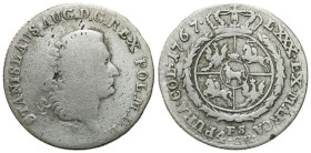 Stanislaus Augustus Poniatowski 
POLSKA / POLAND / POLEN / POLOGNE / POLSKO

Stanisław August Poniatowski. zloty (4 grosze) 1767 FS, Warszawa 
AW:...