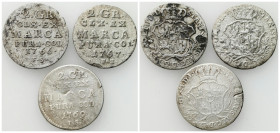 Stanislaus Augustus Poniatowski 
POLSKA / POLAND / POLEN / POLOGNE / POLSKO

Stanisław August Poniatowski. 2 grosze (półzłotek) 1766 FS, 1767 FS, 1...