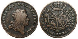Stanislaus Augustus Poniatowski 
POLSKA / POLAND / POLEN / POLOGNE / POLSKO

Stanisław August Poniatowski. Trojak (3 grosze / groschen) 1766 G, Kra...