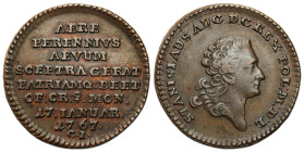 Stanislaus Augustus Poniatowski 
POLSKA / POLAND / POLEN / POLOGNE / POLSKO

Stanisław August Poniatowski. Trojak historyczny 1767, 17. IANUAR Krak...