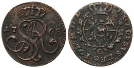 Stanislaus Augustus Poniatowski 
POLSKA / POLAND / POLEN / POLOGNE / POLSKO

Stanisław August Poniatowski. Grosz (Groschen) 1768 G, Krakow / Cracow...