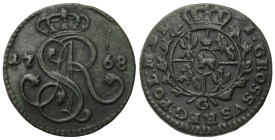 Stanislaus Augustus Poniatowski 
POLSKA / POLAND / POLEN / POLOGNE / POLSKO

Stanisław August Poniatowski. Grosz (Groschen) 1768 G, Krakow / Cracow...