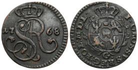 Stanislaus Augustus Poniatowski 
POLSKA / POLAND / POLEN / POLOGNE / POLSKO

Stanisław August Poniatowski. Grosz (Groschen) 1768 G, Krakow / Cracow...
