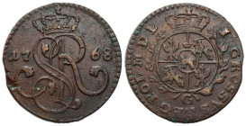Stanislaus Augustus Poniatowski 
POLSKA / POLAND / POLEN / POLOGNE / POLSKO

Stanisław August Poniatowski. Grosz (Groschen) 1768 G, Krakow / Cracow...