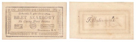 Polish Banknotes - Kościuszko Insurrection Collection
POLSKA / POLAND / POLEN / POLOGNE / POLSKO

Kosciuszko Insurrection 4 zloty 1794 series 1-R ...