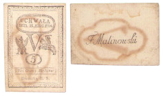 Polish Banknotes - Kościuszko Insurrection Collection
POLSKA / POLAND / POLEN / POLOGNE / POLSKO

Kosciuszko Insurrection. 5 groszy copper 1794 - R...