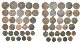 Russia 
RUSSIA / RUSSLAND / РОССИЯ / MOSCOW / PETERSBURG

Russia. Copper coins, set of 31 pieces 

Monety w stanie od 3 do 5.

Details: 383,15 ...