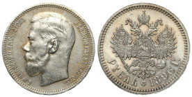Russia 
RUSSIA / RUSSLAND / РОССИЯ / MOSCOW / PETERSBURG

Russia. Nicholas II. Ruble (Rouble) 1898 (?), Paris 
AW: Głowa cara w lewo, legenda otok...