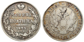 Russia 
RUSSIA / RUSSLAND / РОССИЯ / MOSCOW / PETERSBURG

Russia. Nicholas I. Poltina (1/2 ruble) 1839 ???, St. Petersburg 
AW: Dwugłowy orzeł ros...