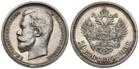 Russia 
RUSSIA / RUSSLAND / РОССИЯ / MOSCOW / PETERSBURG

Russia. Nicholas II. 50 Kopek (kopeck) 1913 BC, St. Petersburg - VERY NICE 
AW: Głowa ca...
