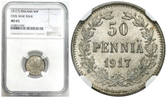 Russia 
RUSSIA / RUSSLAND / РОССИЯ / MOSCOW / PETERSBURG

Russia/Finland. Nicholas II. 50 penny 1917, NGC MS65 - BEAUTIFUL 

Pięknie zachowany eg...
