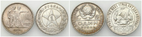 Russia 
RUSSIA / RUSSLAND / РОССИЯ / MOSCOW / PETERSBURG

Russia, USSR. Ruble (Rouble) 1921 АГ, 1924 П.Л., St. Petersburg, set of 2 coins 

Obieg...