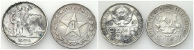Russia 
RUSSIA / RUSSLAND / РОССИЯ / MOSCOW / PETERSBURG

Russia, USSR. Ruble (Rouble) 1921 and 1924, St. Petersburg, set of 2 pieces 

Obiegowe ...
