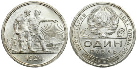 Russia 
RUSSIA / RUSSLAND / РОССИЯ / MOSCOW / PETERSBURG

Russia, USSR. Ruble (Rouble) 1924 ПЛ, Leningrad - VERY VERY NICE 

Bardzo ładnie zachow...