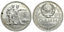 Russia 
RUSSIA / RUSSLAND / РОССИЯ / MOSCOW / PETERSBURG

Russia, USSR. Ruble (Rouble) 1924 ПЛ, Leningrad 

Lekko czyszczony egzemplarz, punktowy...