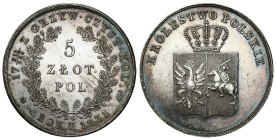 The November Uprising 
POLSKA / POLAND / POLEN / RUSSIA / RUSSLAND / РОССИЯ

November Uprising. 5 zloty 1831 KG, Warsaw - NONE 
AW: Pod koroną dwu...