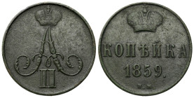 Poland XIX century / Russia 
POLSKA / POLAND / POLEN / RUSSIA / RUSSLAND / РОССИЯ

Poland 19th century /Russia. Alexander II. Kopek (kopeck) 1859 B...