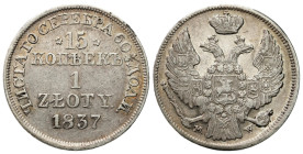 Poland XIX century / Russia 
POLSKA / POLAND / POLEN / RUSSIA / RUSSLAND / РОССИЯ

Poland 19th century / Russia. Nicholas I. 15 Kopek (kopeck) = 1 ...