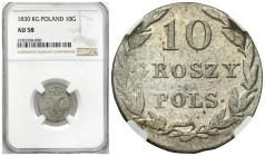 Poland XIX century / Russia 
POLSKA / POLAND / POLEN / RUSSIA / RUSSLAND / РОССИЯ

Poland 19th century / Russia. 10 groszy 1830 KG NGC AU58 - RARIT...
