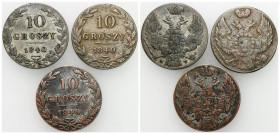 Poland XIX century / Russia 
POLSKA / POLAND / POLEN / RUSSIA / RUSSLAND / РОССИЯ

Poland 19th century / Russia. 10 groszy 1840 MW, Warsaw, set of ...