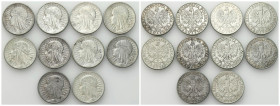 Second Polish Republic Circulation coins
POLSKA / POLAND / POLEN / POLOGNE / POLSKO

II RP. 10 zlotych 1932-1933 Głowa Kobiety, group of 10 pieces ...