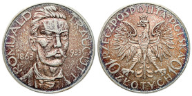 Second Polish Republic Circulation coins
POLSKA / POLAND / POLEN / POLOGNE / POLSKO

II RP. 10 zlotych 1933 Traugutt 

Moneta o ładnej prezencji....
