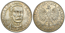 Second Polish Republic Circulation coins
POLSKA / POLAND / POLEN / POLOGNE / POLSKO

II RP. 10 zlotych 1933 Traugutt 

Rysa na rewersie. Patyna....